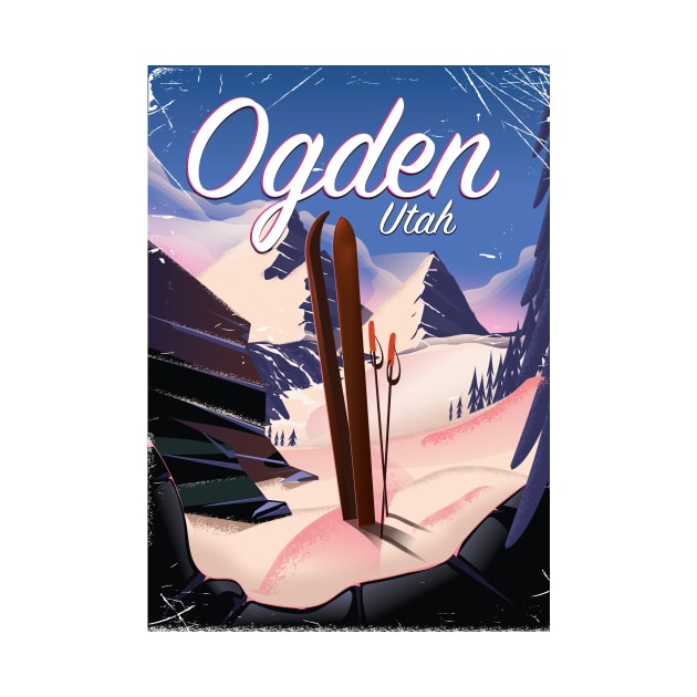 Ogden, Utah Ski poster by nickemporium1