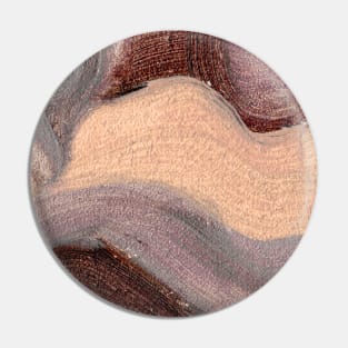 Purple Ochre Gray Abstract Art Pin