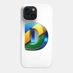 Letter d for dar es salaam with Tanzania flag Phone Case