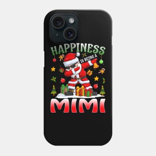 Happiness Is Being A Mimi Santa Christmas Phone Case