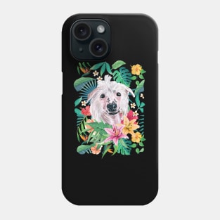 Tropical Chinese Crested Dog Phone Case