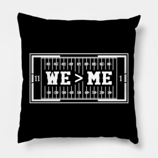 We > Me Football Pillow