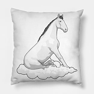 Horse on Cloud Pillow