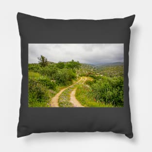 Landscape Near Loziscz, Brac Island, Croatia Pillow