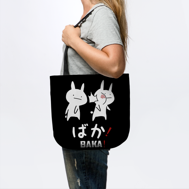 Funny Anime Baka Rabbit Slap Japanese Gift T-Shirt - Funny Anime Baka Rabbit Slap - Tote | TeePublic