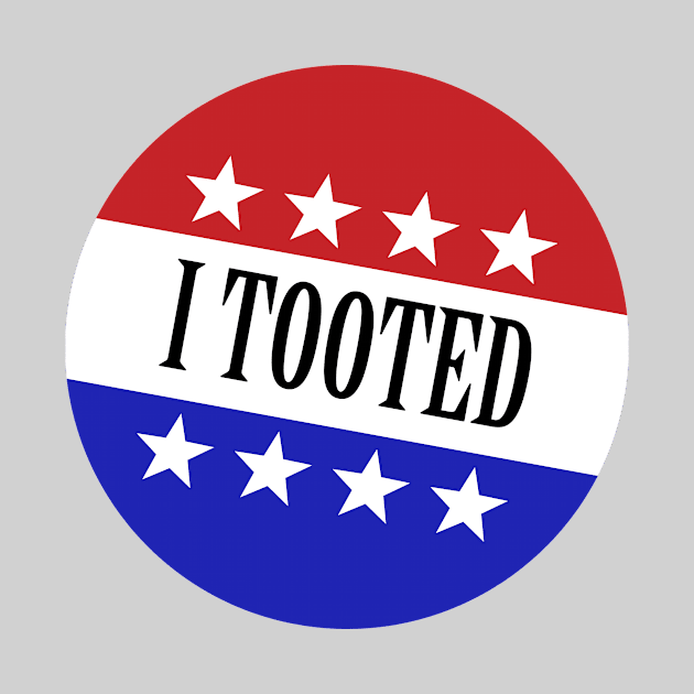 I Tooted Sticker by jwolftees