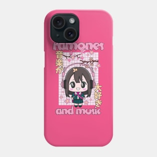 ramone anime and music Phone Case