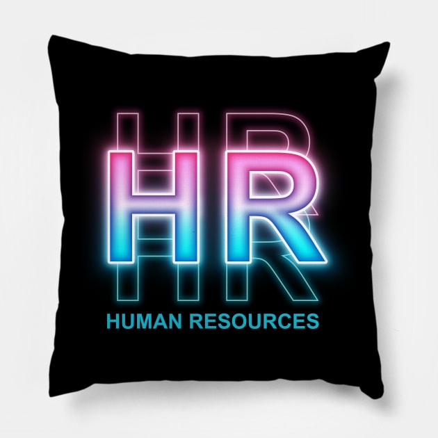 HR Human Resources Pillow by Sanzida Design