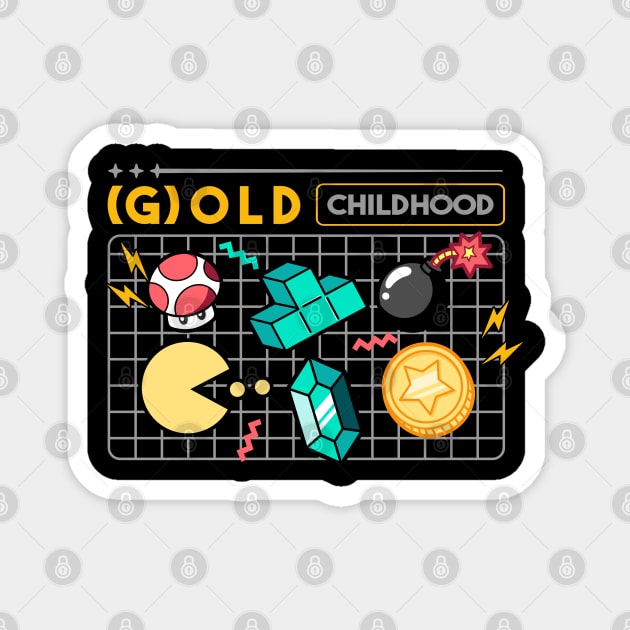 gold childhood v2 Magnet by spoilerinc