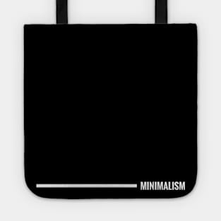 Minimalism design by Minimal DM (Horizontal white version) Tote