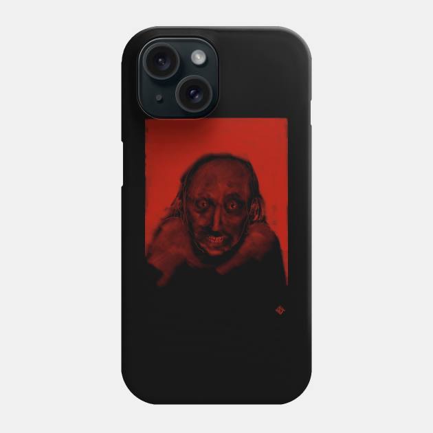 Red Face 3 Phone Case by JRGDrawing