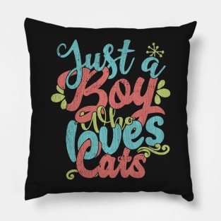 Just A Boy Who Loves Cats Gift product Pillow