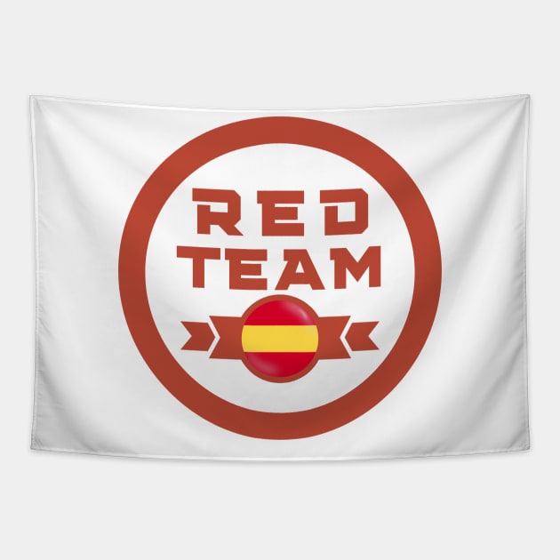 Cybersecurity Red Team Spain Gamification Badge CTF Tapestry by FSEstyle