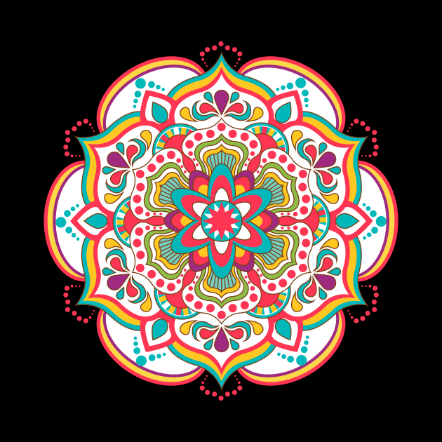 mandala-design, mandala-art, geometric, abstract, mandala and spirituality, colorful, rainbow, mandala pattern, mandala flower patterns, Flower Mandala ,Spirituality by Utopia Shop