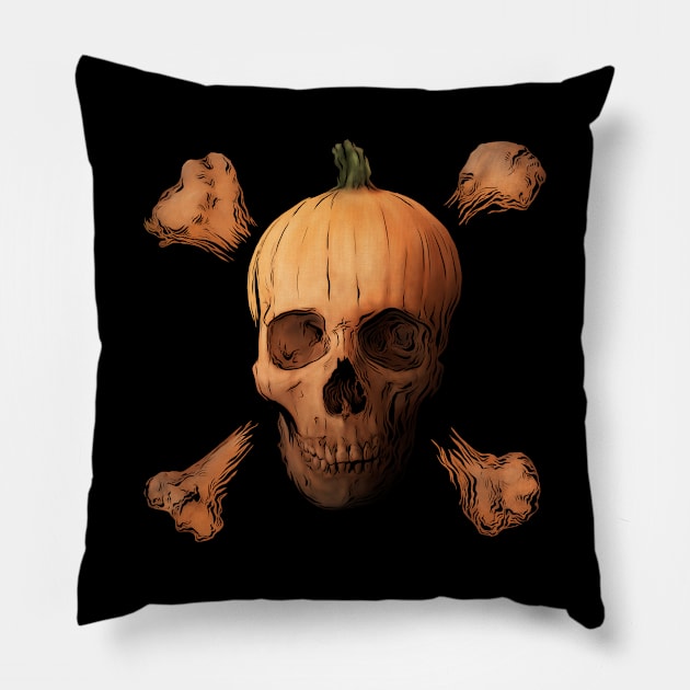 Happy Halloween, Mr. Skumpkin! Pillow by somePloops