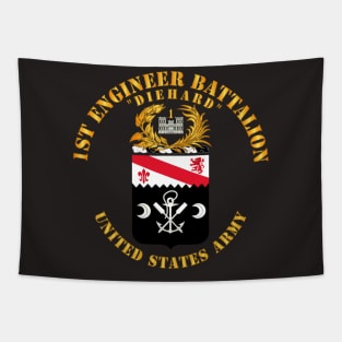 COA - 1st Engineer Battalion - Diehard Tapestry