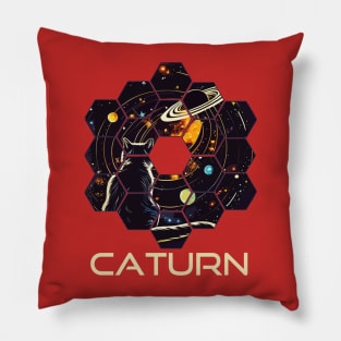 Caturn Pillow