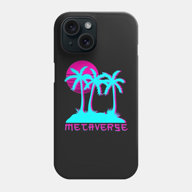 Retro Metaverse NFT Retro Defi Cyberpunk Vapourware Aesthetic Crypto Phone Case by faiiryliite