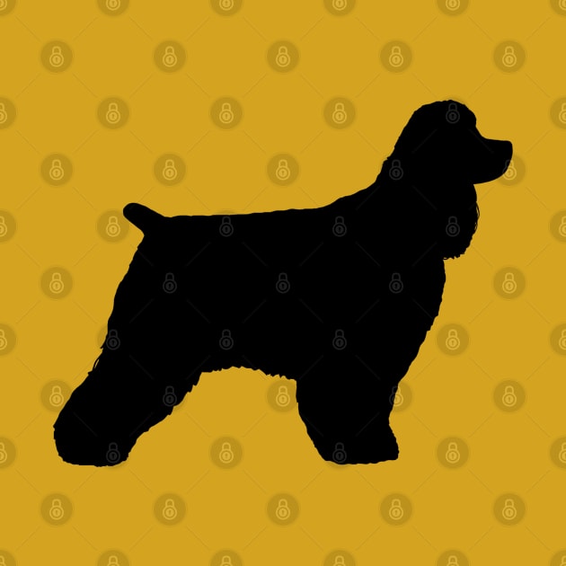 Black Cocker Spaniel Silhouette by Coffee Squirrel