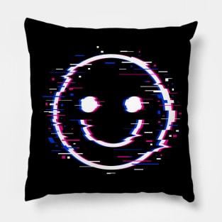 Glitch Face Pillow