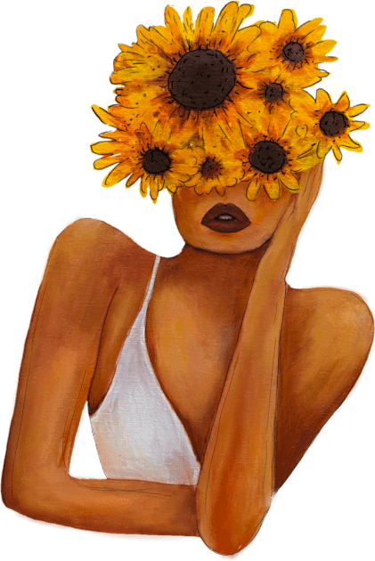 Sunflower women Kids T-Shirt by Sorbelloart