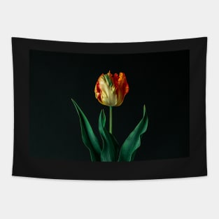 Fiery Tulip Still Life Tapestry