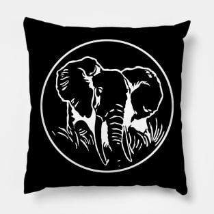 Elephant Stamp Pillow