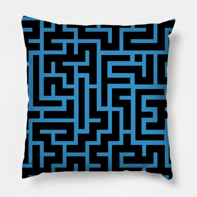 Life is complicated like a maze Pillow by FunkyHusky