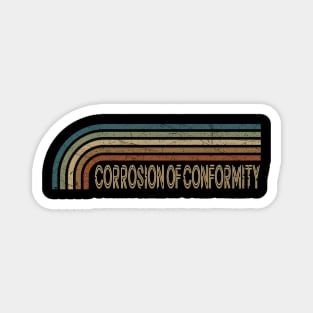 Corrosion of Conformity Retro Stripes Magnet