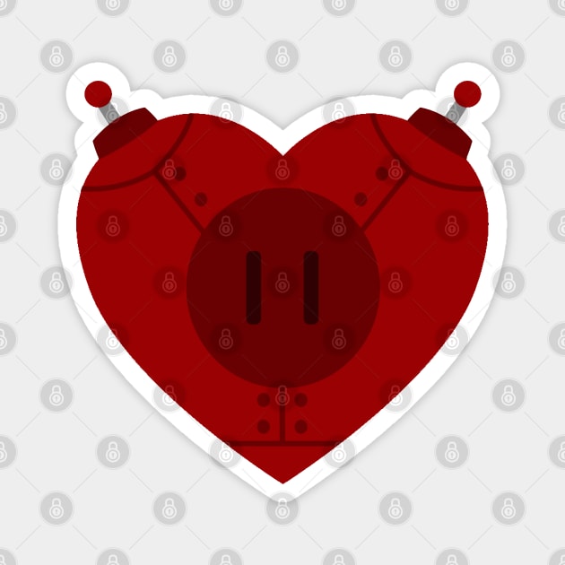 Robot Heart Magnet by Firestorm Fox