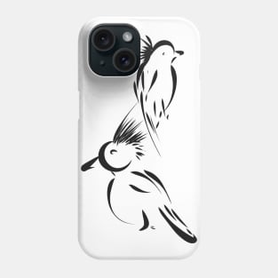 Minimal bird illustration Phone Case