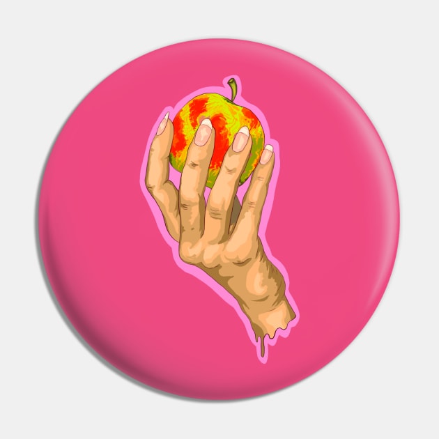 Girl with apple Pin by NibsonMother