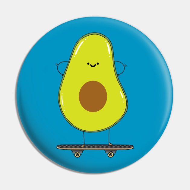 Avocado skater Pin by adrianserghie