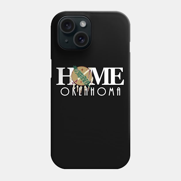 HOME Oklahoma (long white text) Phone Case by Oklahoma