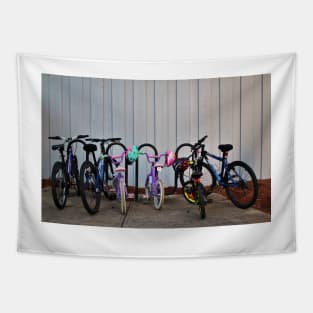 Family Bicycles Tapestry