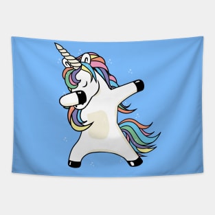 Dabbing Unicorn Tapestry