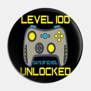 Level 100 completed 100 days of school unlocked Pin