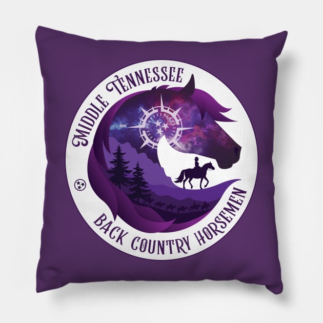 Middle TN Back Country Horsemen • Galaxy Pillow by FalconArt