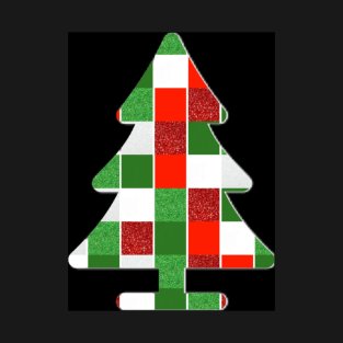 Christmas tree Colorblock T-Shirt