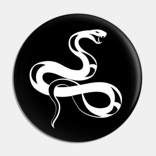 White Snake Pin