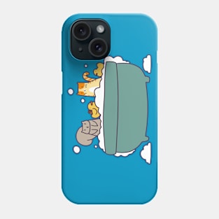 Bubble Bath Squirrel and Tabby Phone Case