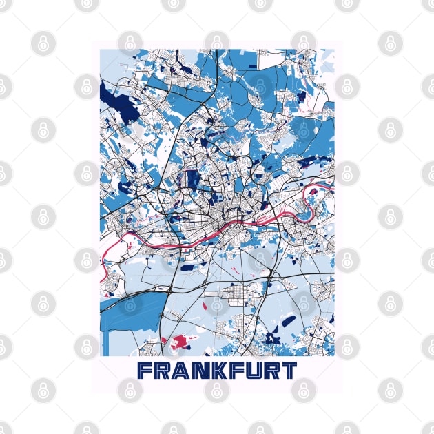 Frankfurt - Germary MilkTea City Map by tienstencil