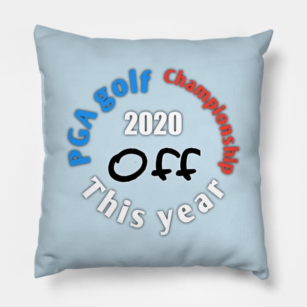 Pga golf professional Pillow by Ehabezzat