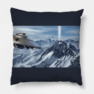 Hidden ufo in the mountain nord Pillow