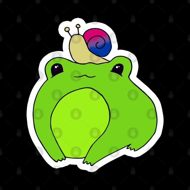 Bisexual Pride frog by Gumdrop