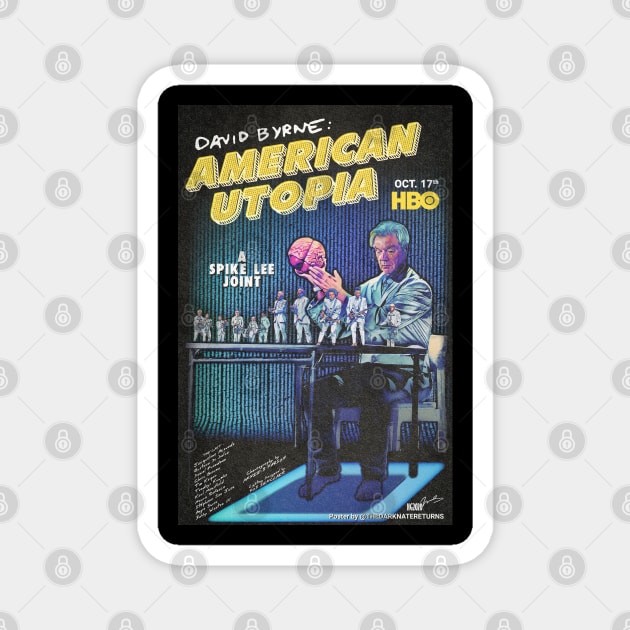 American Utopia - Blue Variant Magnet by TheDarkNateReturns