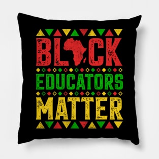 Black Educators Matter Pillow