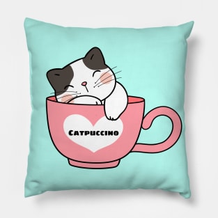 Catpuccino - Cat Pun Pillow