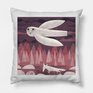 Owl and Fox Pillow