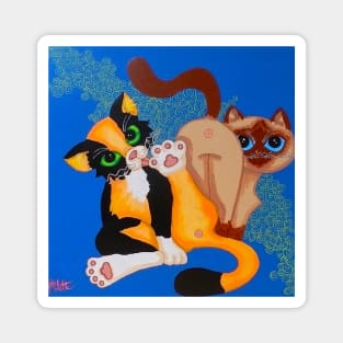 Cats frienship Magnet